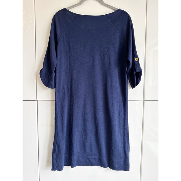 Lilly Pulitzer Navy Blue Shirt Dress Size Small Pima Cotton Lightweight Comfy - Picture 6 of 7